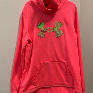 NWT-Under Armour Kids Neon Pink Hoodie